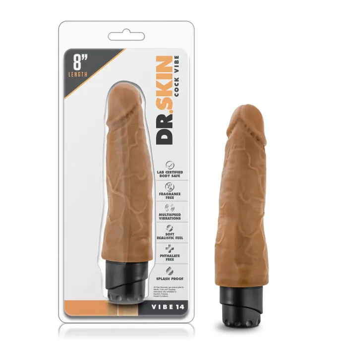 Blush Novelties Dildos | Dr. Skin - Cock Vibe 14 - 8 Inch Vibrating Cock - Mocha Blush Novelties Dildos | Dr. Skin - Cock Vibe 14 - 8 Inch Vibrating Cock - Mocha