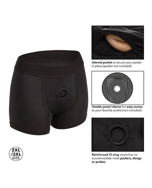 Boundless Boxer Brief Harness Black | CalExotics Female Sex Toys Boundless Boxer Brief Harness Black | CalExotics Female Sex Toys