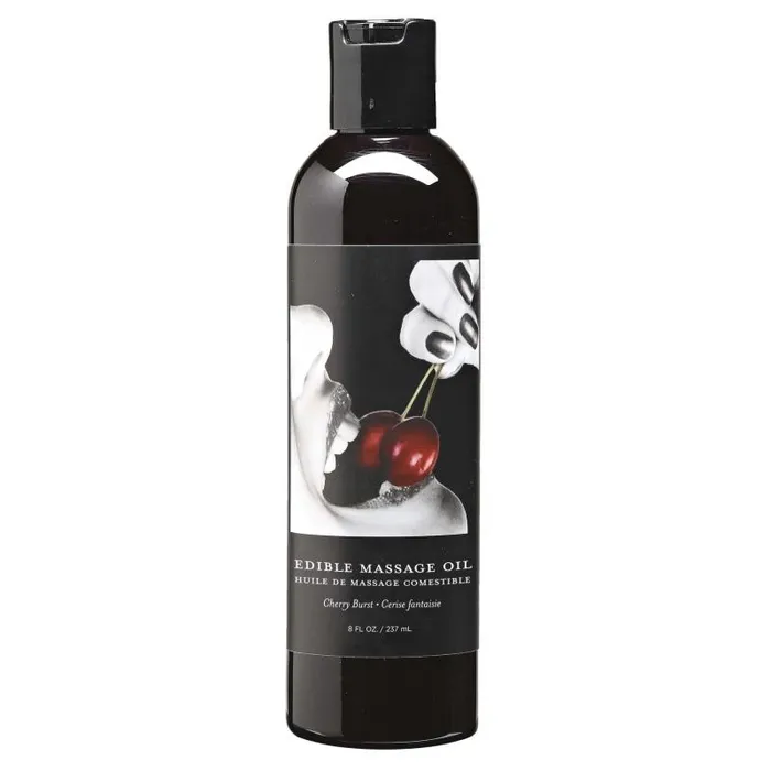 Earthly Body Cherry Edible Massage Oil 8 Oz | Couples Earthly Body Cherry Edible Massage Oil 8 Oz | Couples