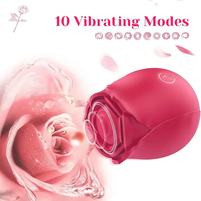 Female Sex Toys | Lovetoyshub Classic Rose Vibrator with 10 Frequency Vibrating Modes