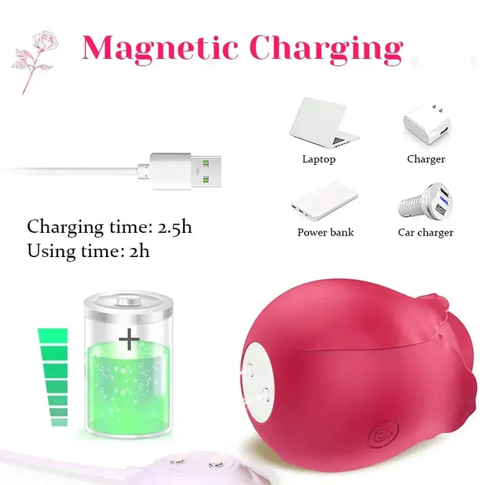 Female Sex Toys | Lovetoyshub Classic Rose Vibrator with 10 Frequency Vibrating Modes