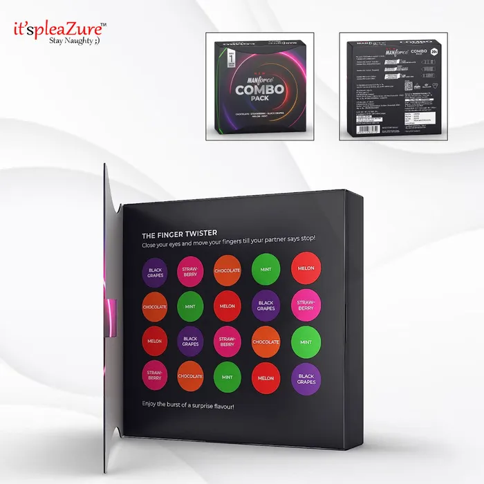 ManForce Combo Pack of 20 Condom on Itspleazure | ItspleaZure Female Sex Toys