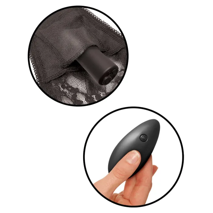 Pipedream Female Sex Toys | Fetish Fantasy Series Date Night Remote Control Panties - Black Pipedream Female Sex Toys | Fetish Fantasy Series Date Night Remote Control Panties - Black