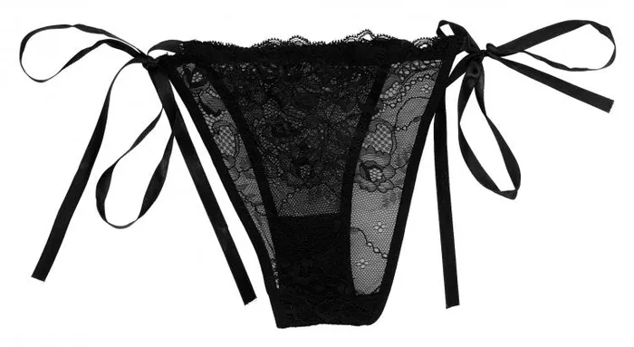XR Brands Female Sex Toys | Bang! Power Panty Lace Panties Bullet Vibrator & Blindfold Kit Pink