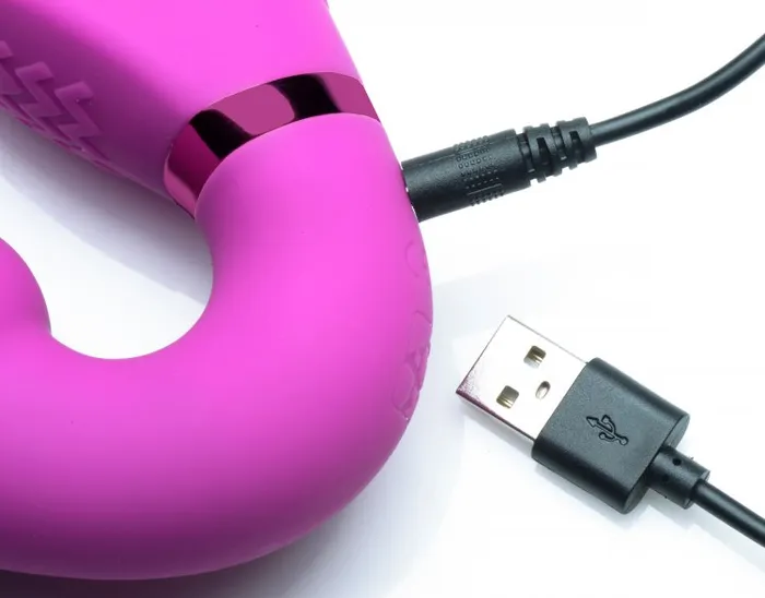 XR Brands Female Sex Toys | Strap U 10x Evoke Ergo-fit Inflatable & Vibrating Strapless Strap-on