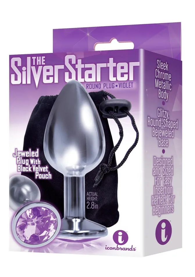 Anal THE 9S The 9s The Silver Starter Bejeweled Stainless Steel Plug