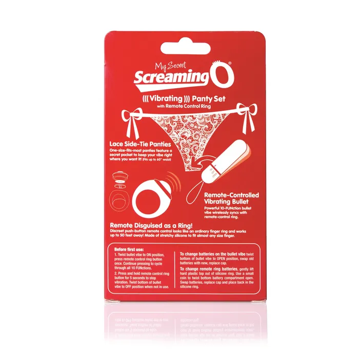 Female Sex Toys Screaming O My Secret Screaming O Vibrating Panty Set Red Each Female Sex Toys Screaming O My Secret Screaming O Vibrating Panty Set Red Each