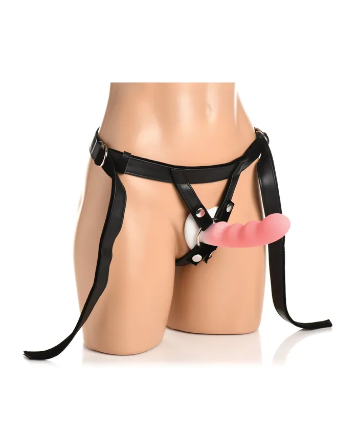 Female Sex Toys Xr LLC Bedroom Bliss Velvet Kiss StrapOn Harness