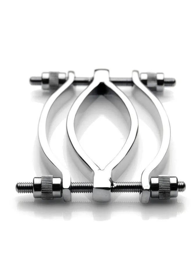 Master Series Male Sex Toys Master Series Stainless Steel Adjustable Pussy Clamp
