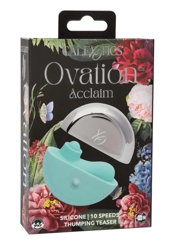 Ovation Ovation Acclaim Rechargeable Silicone Thumping Clitoral Stimulator Female Sex Toys