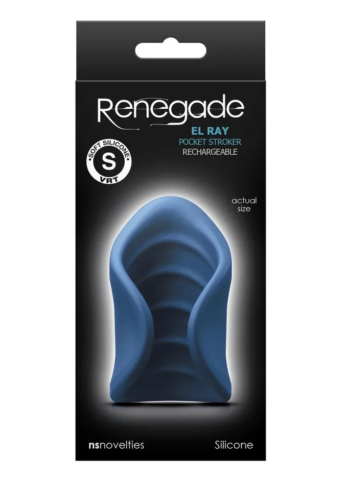 Renegade Male Sex Toys Renegade El Ray Rechargeable Silicone Vibrating Pocket Stroker