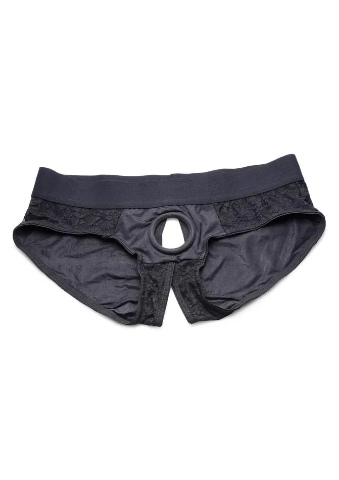 STRAP U Female Sex Toys Strap U Lace Envy Black Crotchless Panty Harness SM STRAP U Female Sex Toys Strap U Lace Envy Black Crotchless Panty Harness SM