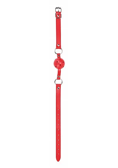 SHOTS AMERICA Vibrators Ball Gag Red