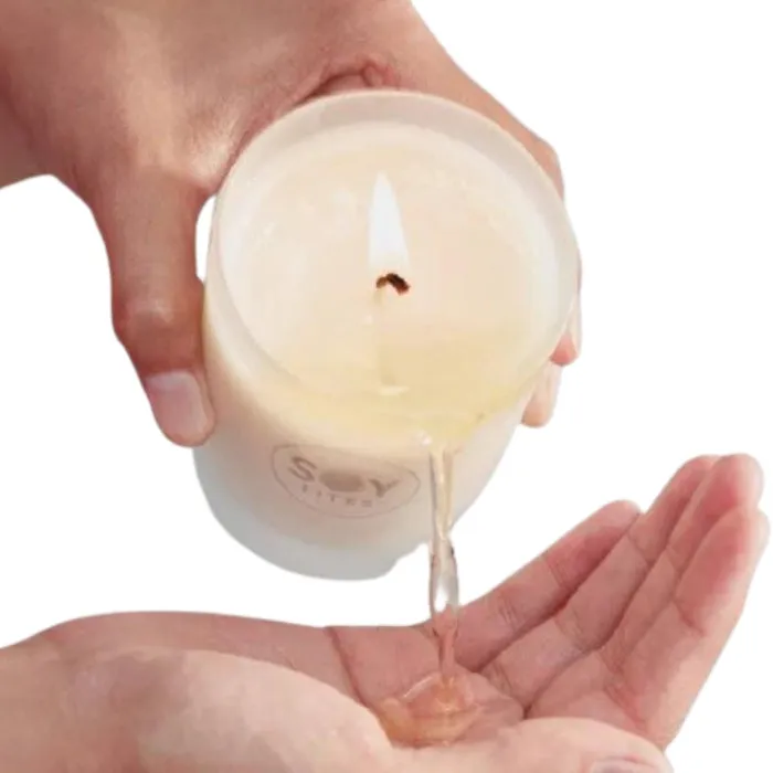 SOS SoyLite Massage Candle Votive Relaxation with Neroli Lemongrass Cedarwood 70ml Couples