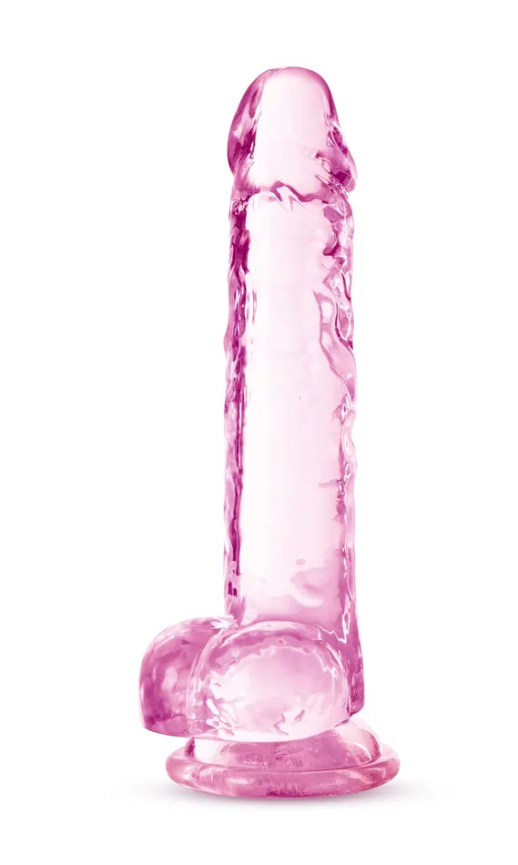 Blush Novelties Dildos Naturally Yours 7 Inch Crystalline Dildo Rose Blush Novelties Dildos Naturally Yours 7 Inch Crystalline Dildo Rose