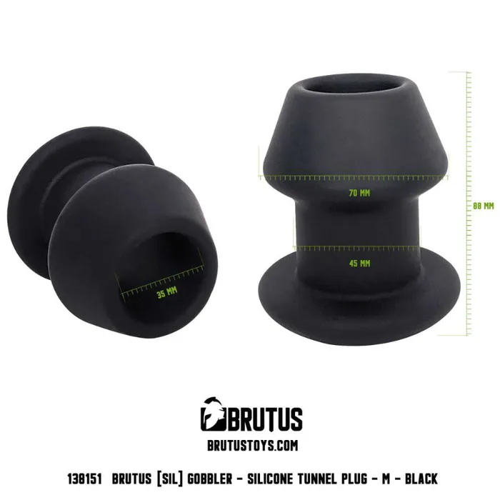 Anal Brutus Brutus Gobbler Silicone Tunnel Plug M
