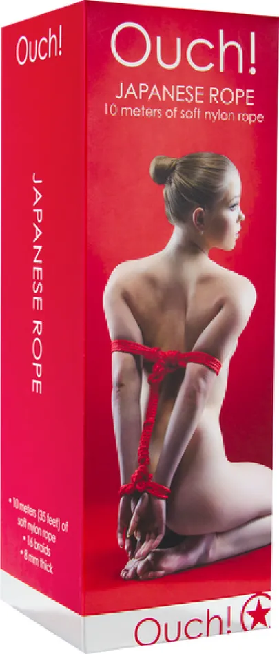 Shots Media Japanese Rope 10m Red Sex Toy Adult Pleasure Vibrators