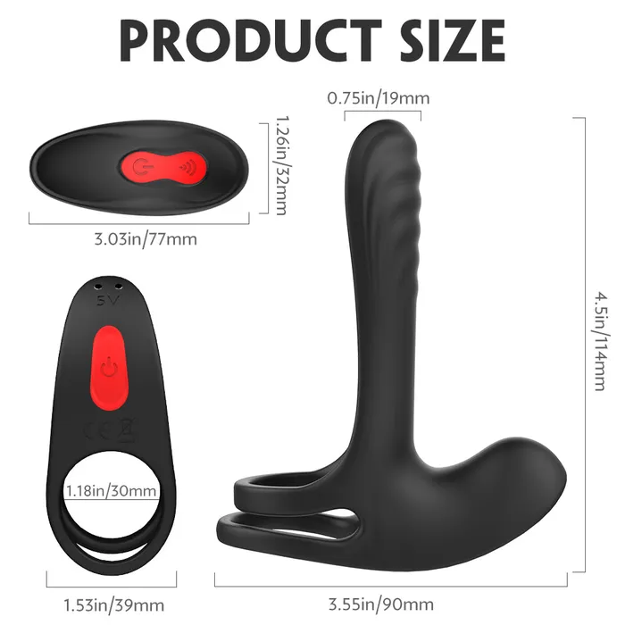 soniker Male Sex Toys G Spot Vibrator Penis Vibrating Cock Ring Vagina Clitoris Stimulator Man Masturbator