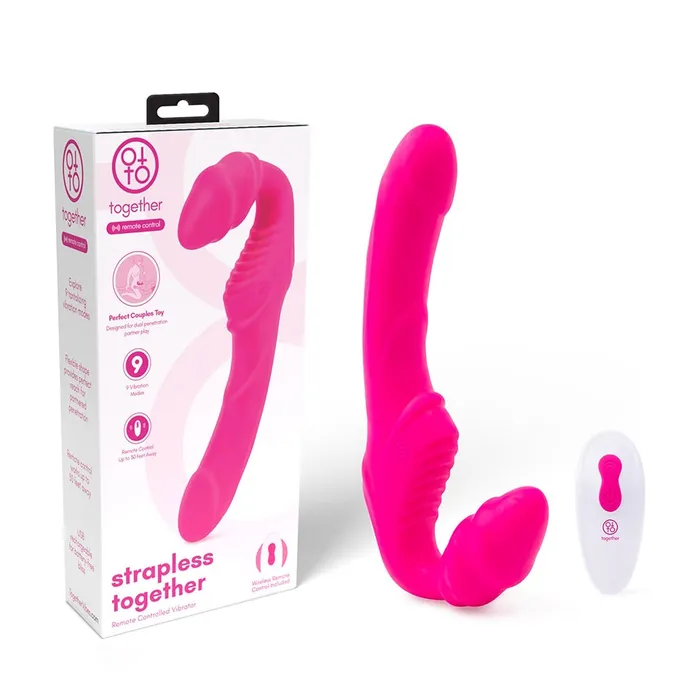 Together Strapless Remote Control Vibrator Pink Together Toy Vibrators