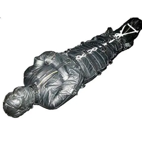 Anal Sleepsuit Straight Jacket Combo Black AS Anal Sleepsuit Straight Jacket Combo Black AS