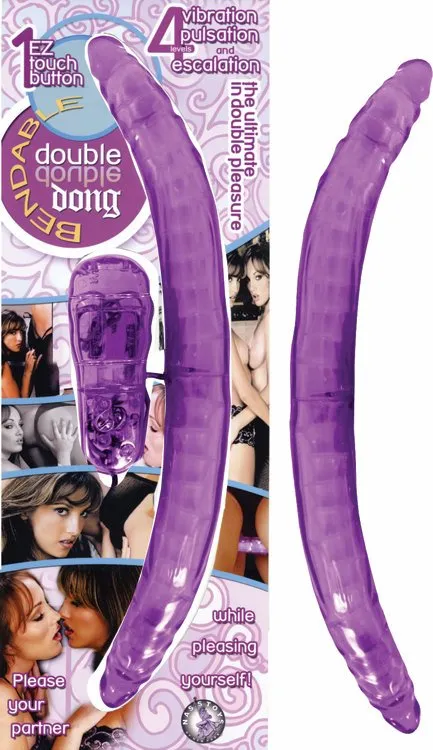 Nasstoys Bendable Double Dong Purple Dildos