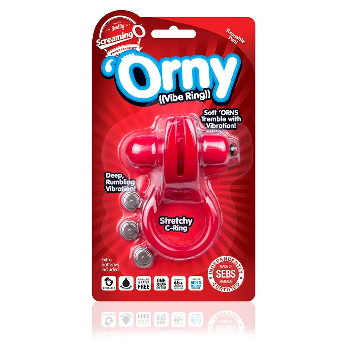 Vibrators Screaming O Orny Vibrator Ring Red