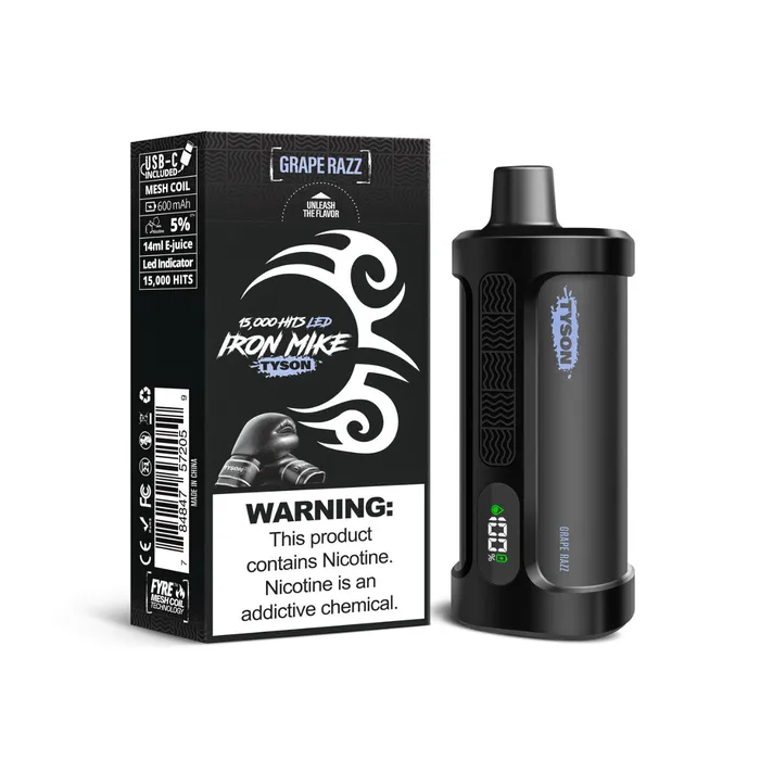 Vibrators TYSON Iron Mike Tyson 15000 Puff Disposable