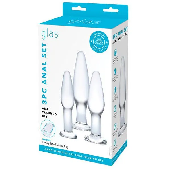 Anal Glas 3 Piece Glass Anal Training Kit