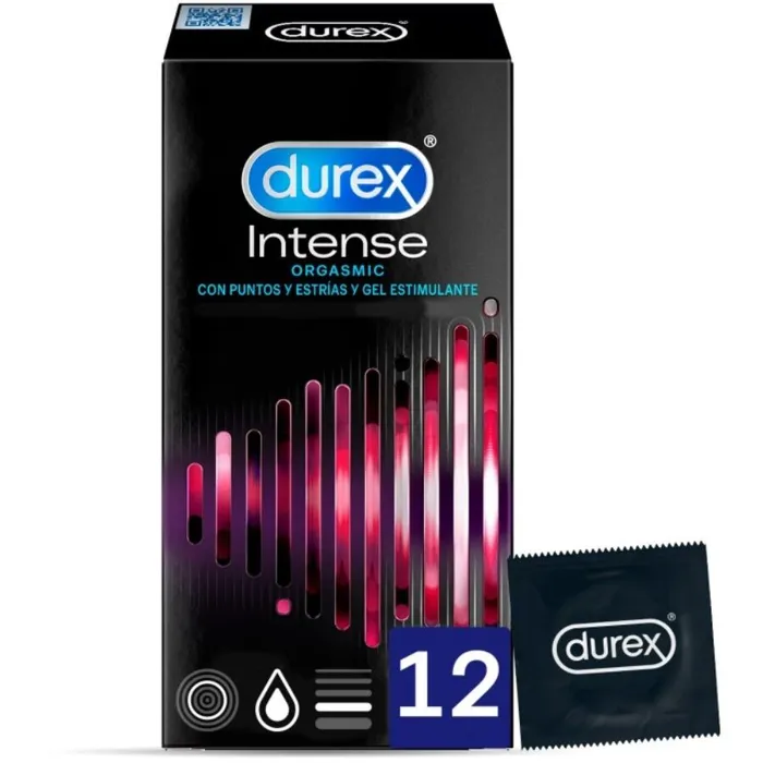 DUREX INTENSE ORGASMIC 12 PZ DUREX CONDOMS Female Sex Toys